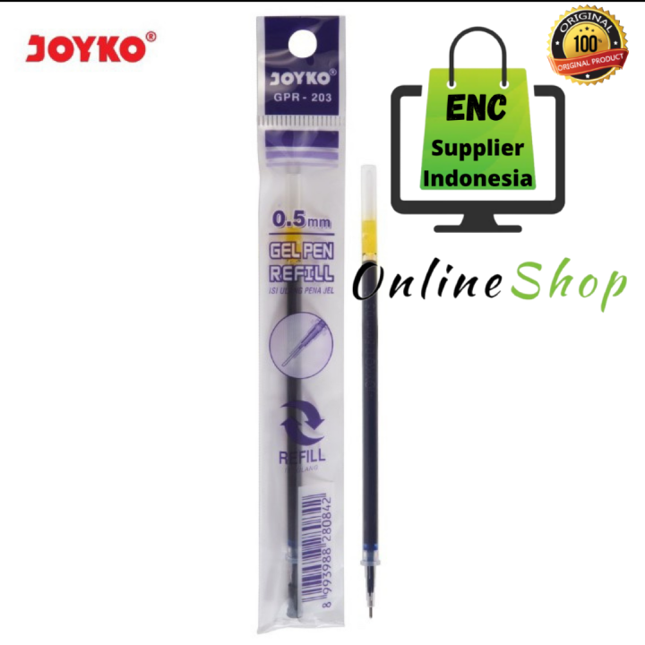 Joyko Buah Isi Pen Gel Refiil Gpr Isi Ulang Tinta Bolpen Refill