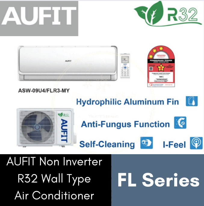 Aufit Non Inverter R Wall Type Air Conditioner Fl Series Hp