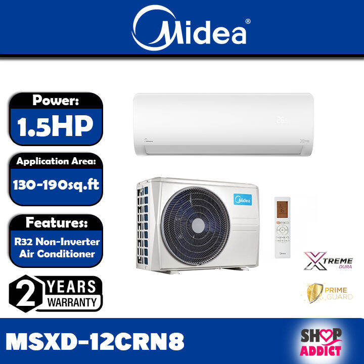 MIDEA MSXD 12CRN8 Extreme Dura R32 1 5HP Non INVERTER Aircond Pendingin