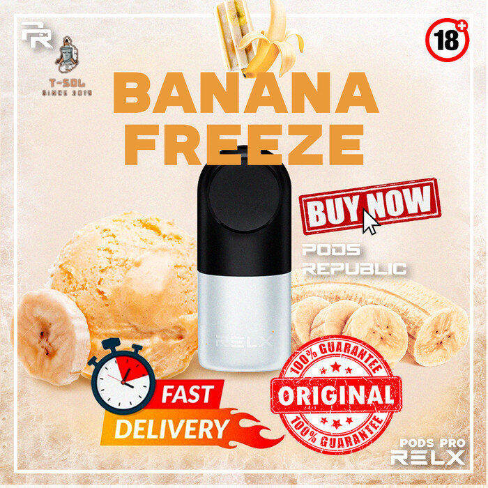 Supper Sale Relx Pods Pro Banana Freeze Pisang Pod Lazada Ph