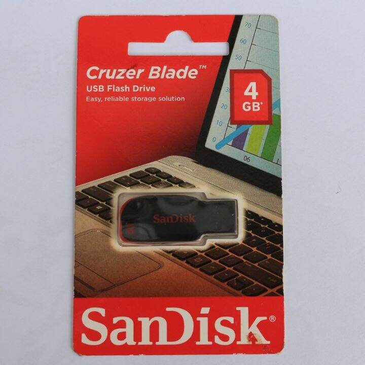 SanDisk USB Flash Drive แฟลชไดรฟ usb2 0 CRUZER BLADE CZ50 4 GB 8GB