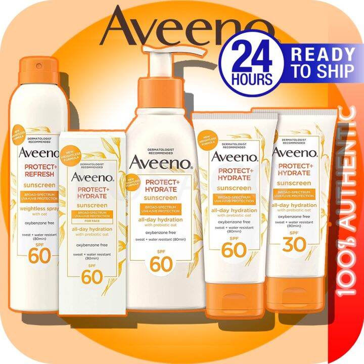 Sunscreen Aveeno Protect Hydrate Moisturizing Sunscreen Lotion W