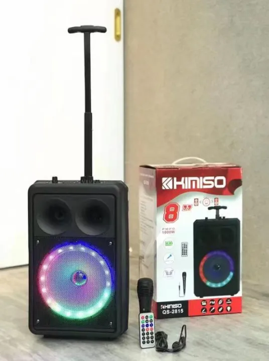 QS 2815 New Arrival Wireless Speaker KIMISO 8 Inch Big Rrolley Speaker