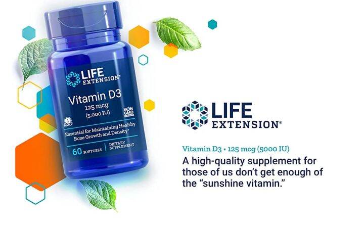 Life Extension Vitamin D Iu Softgels Lazada