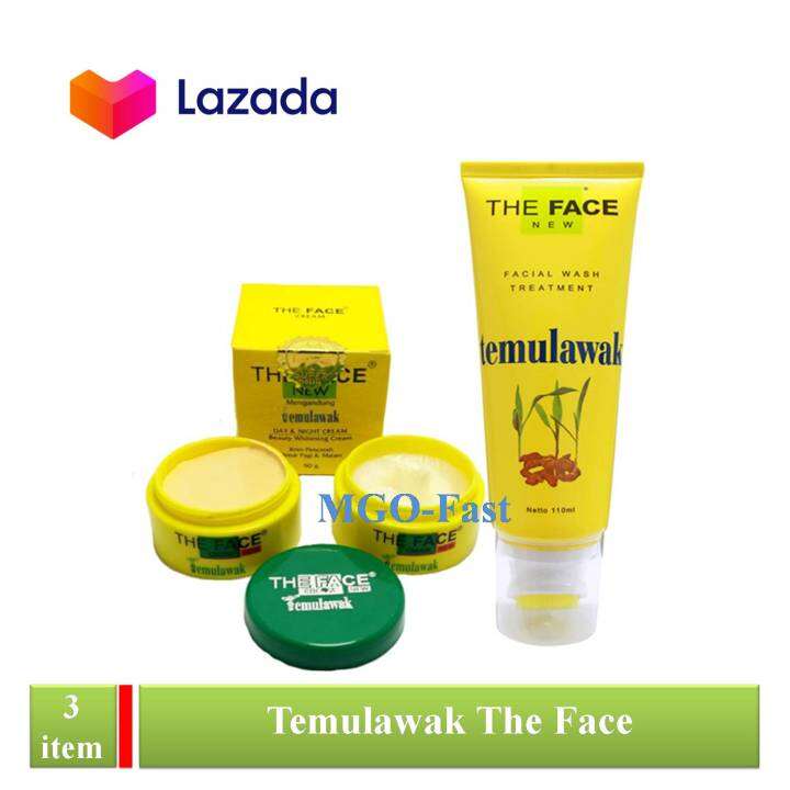 The Face Temulawak Day Night Cream Plus Facial Wash Treatment Cream