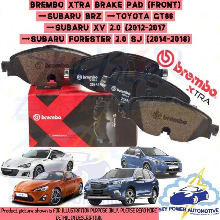 Brembo Xtra Toyota Gt Subaru Brz Xv Gp Forester Sj