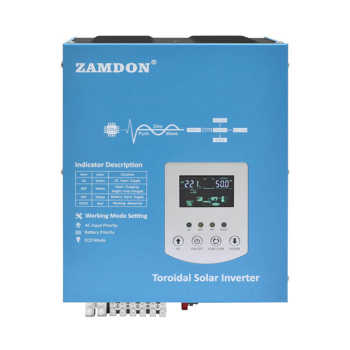 Zamdon Toroidal Hybrid Off Grid Solar Inverter V W With A Mppt