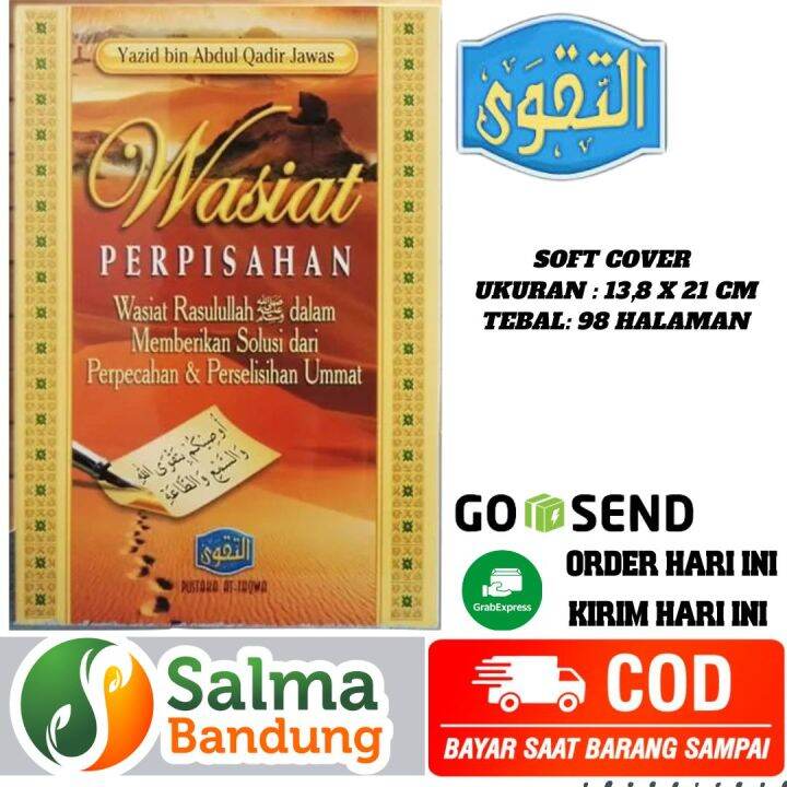 Buku Wasiat Perpisahan Wasiat Rasulullah Kepada Umat Pustaka At Taqwa