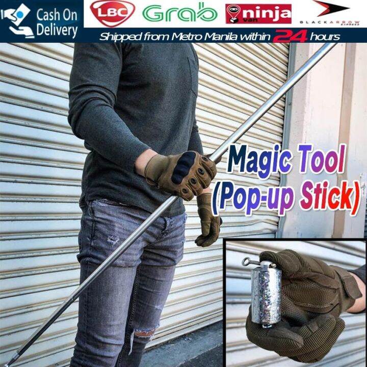 1 1m Portable Retractable Wand Magician Props Stick Cane Telescopic