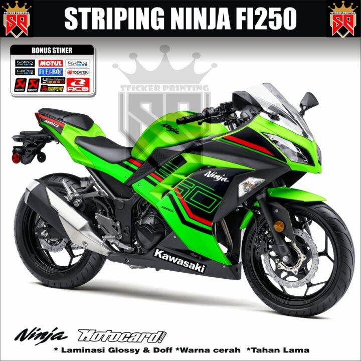 Striping Sticker Decal Variasi Ninja Fi Old Kawasaki Ninja Fi