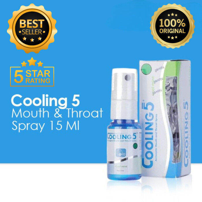 Cooling 5 Mouth Throat Spray 15 Ml Obat Sariawan Kesehatan Mulut