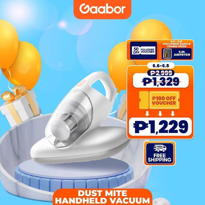 Gaabor Handheld Dust Mite Vacuum Cleaner Mattress Cleaner Multi Purpose