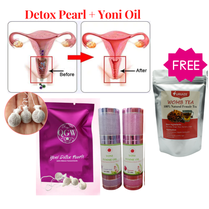 Pcs Detox Pearl Yoni Oil Vaginal Yeast Infection Treatment Herbal