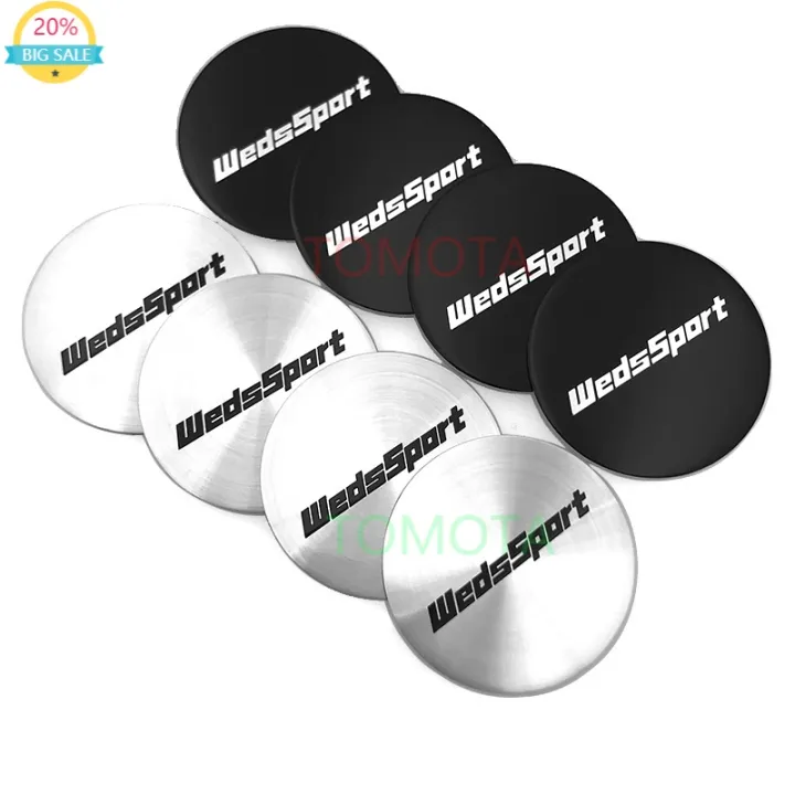 ZEWAN NEW 4PCS Set 50mm WEDSSPORT Logo Emblem Wheel Center Sticker Car