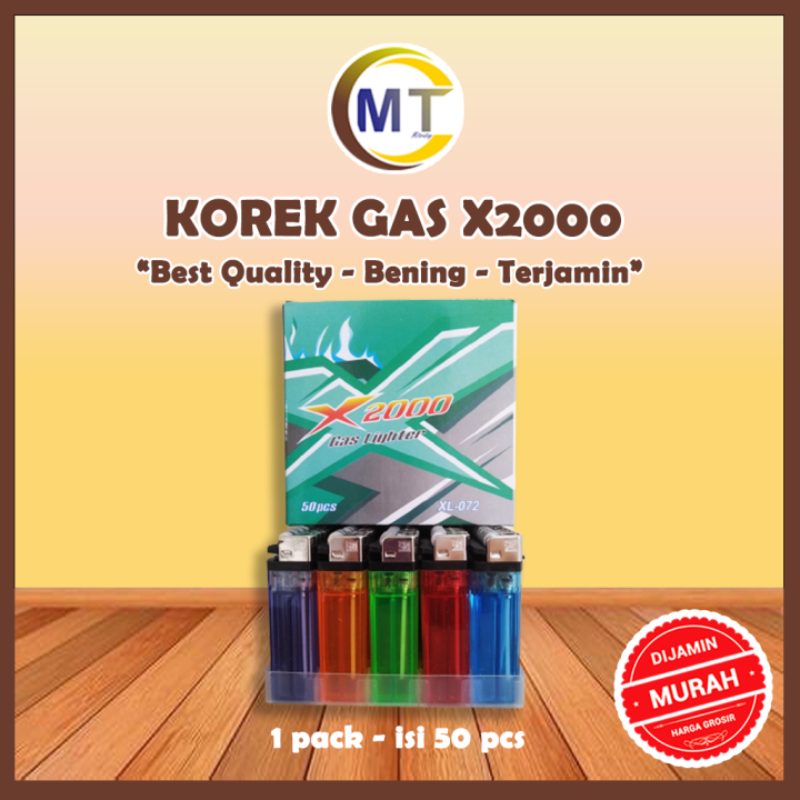 Korek Gas X Isi Pcs Pack Korek Gas Roda Korek Kotak