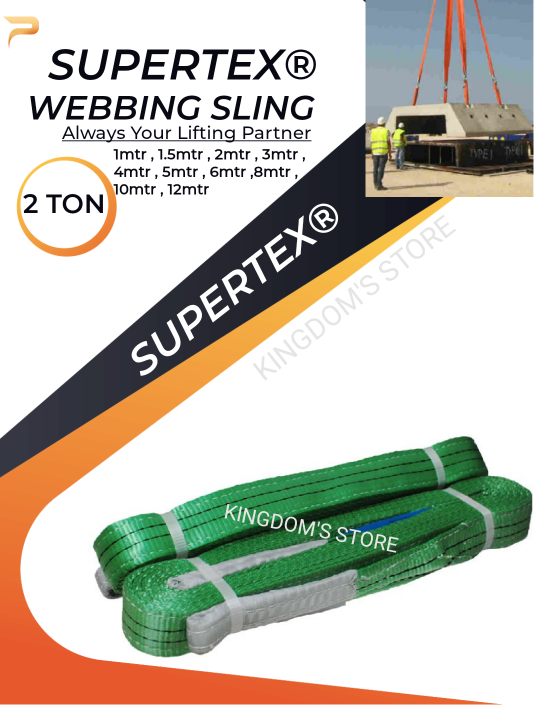 Ton Mm Webbing Sling Supertex Korea Mtr Mtr Safety Factor