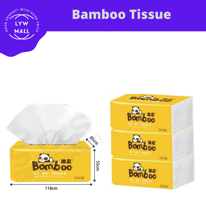 Bamboo Soft Facial Tissue Paper Pack Sheets Pulls X Ply