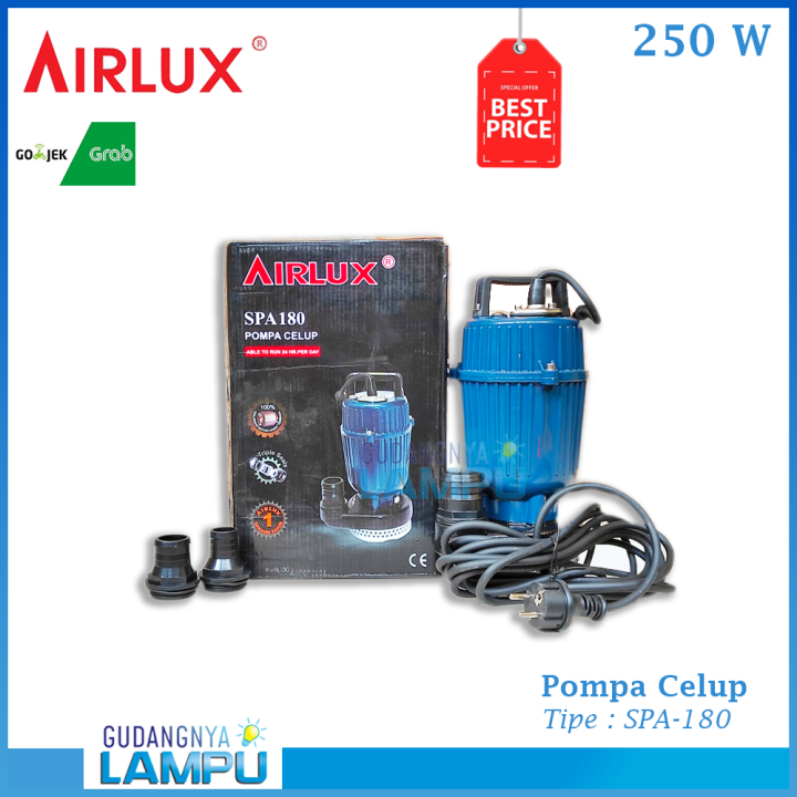 AIRLUX SPA 180 250 WATT POMPA CELUP SUBMERSIBLE PUMP Pompa Air