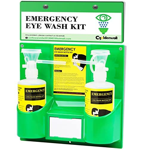 Cgoldenwall Eye Wash Station Portable Eye Wash Kit For Emergency Wall