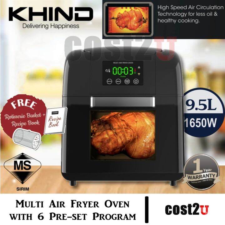 Khind L Multi Air Fryer Oven Arf Air Fryers Penggoreng Udara