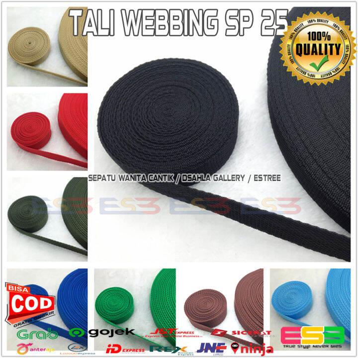 Roll Tali Webbing Tali Tas Tali Webing Cm Tebal Kuat Tali