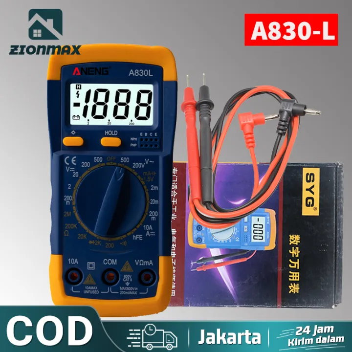 LCD Digital Multimeter A830L AC DC Voltage Diode Freguency Multitester