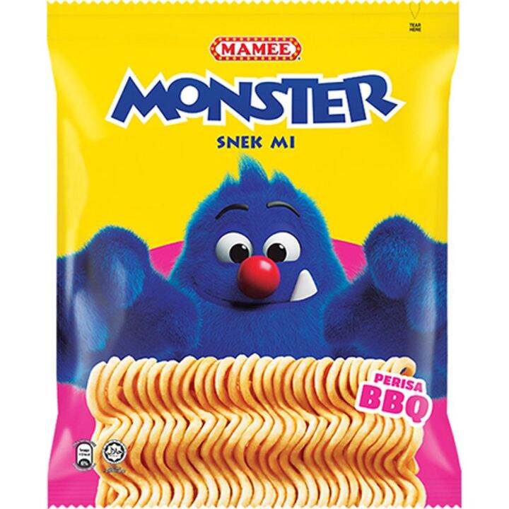 Mamee Monster Noodle Snacks Fun Pack Pkts Bbq Lazada