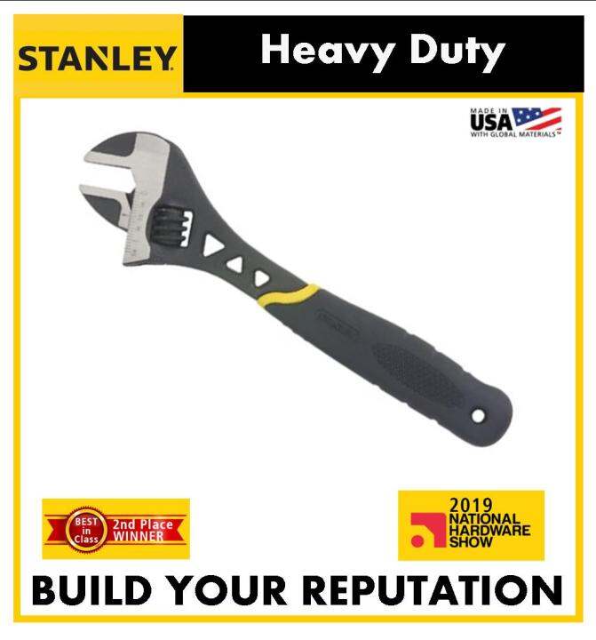 Stanley Adjustable Wrench Inch J Maxgrip Series Heavy Duty