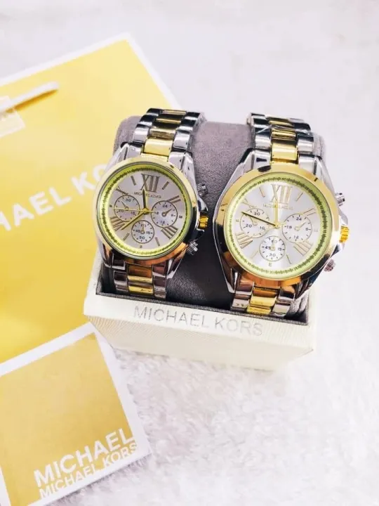 Mk Bradshaw Chronograph Couple Watch Lazada Ph