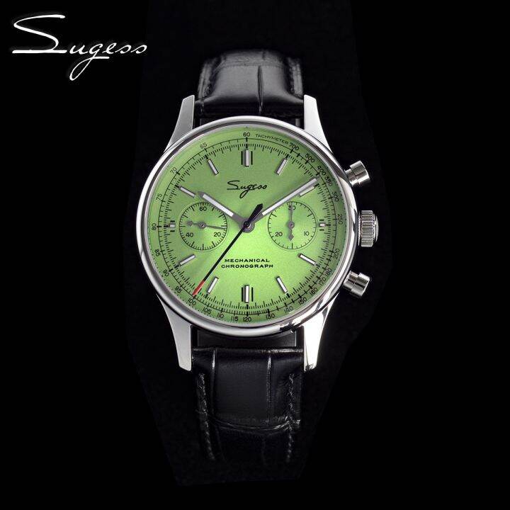 YF Sugess 1963 Pilot Mens Watch Chronograph Sapphire Crysta