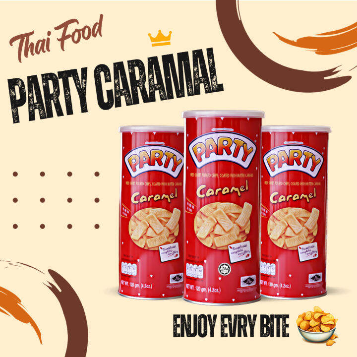 Party Caramel Fried Sweet Potato Chips Coated With Butter Caramel 120g