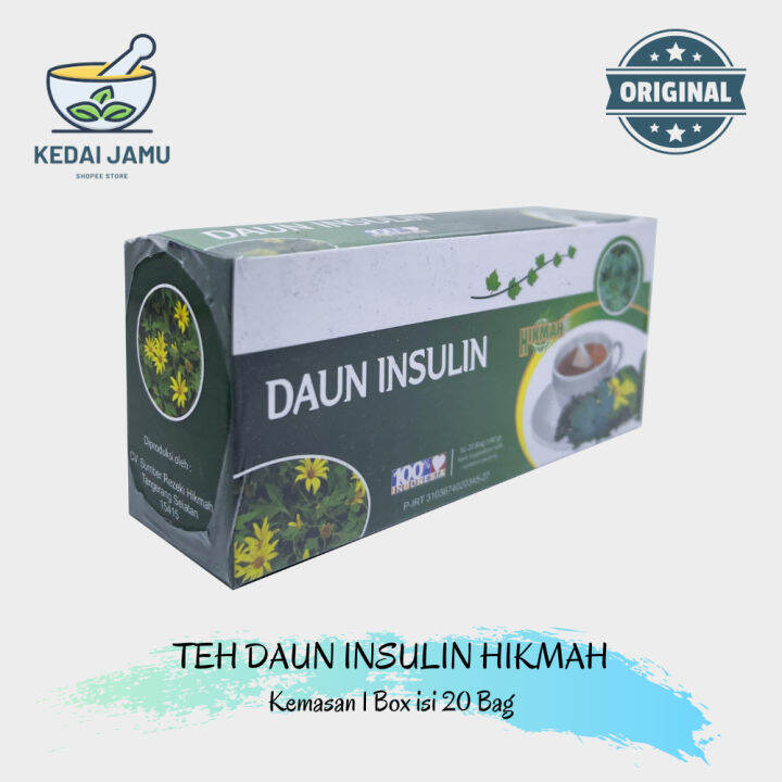 Teh Celup Daun Insulin Cap Hikmah Isi Bag Lazada Indonesia