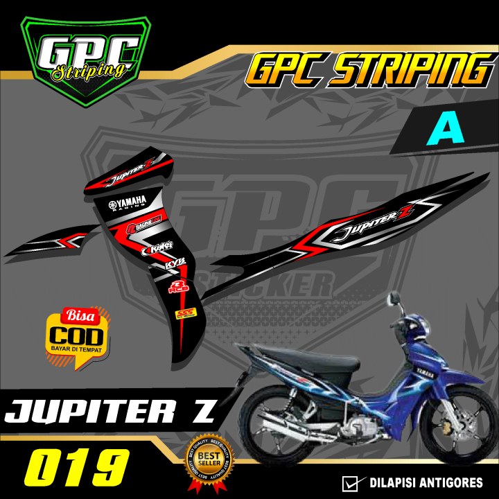 Striping Jupiter Z Lama Burhan Variasi List Motor Desain Minimalis Gpc