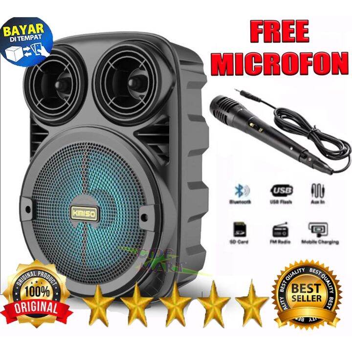 UKURAN BESAR SPEAKER BLUETOOTH 3381 FREE MICROFON Speaker Aktif