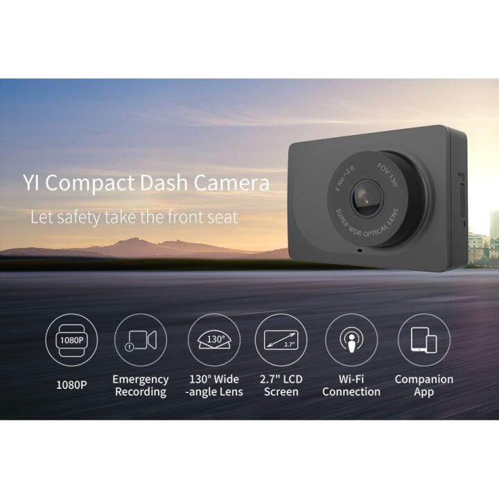 Chinese Version Xiaomi Yi Smart Dash Cam For Car Screen Full Hd