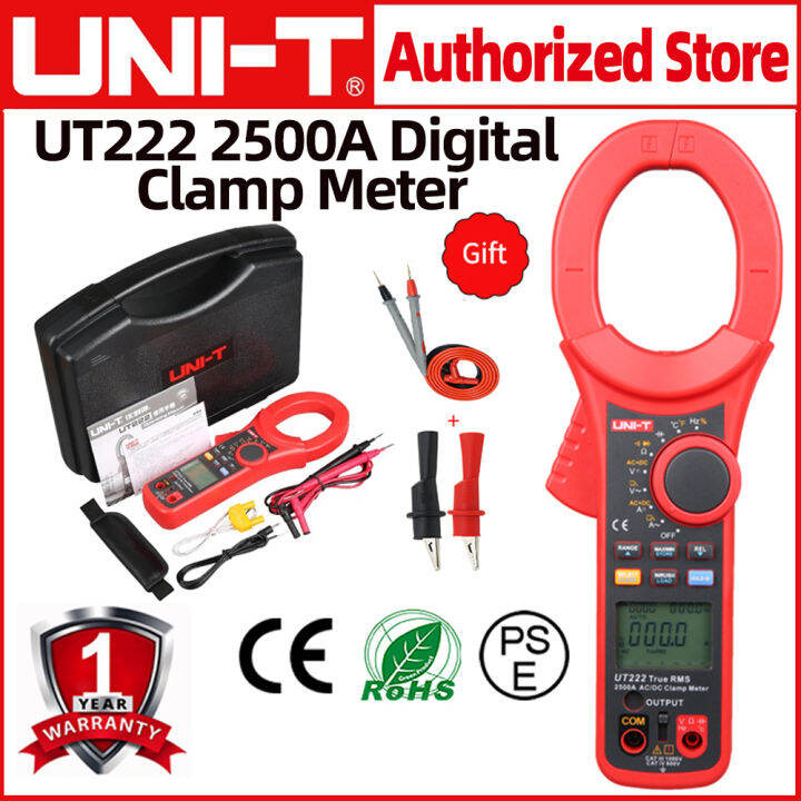 UNI T UT222 Industrial AC DC Digital Clamp Meter Pinza Amperimetrica