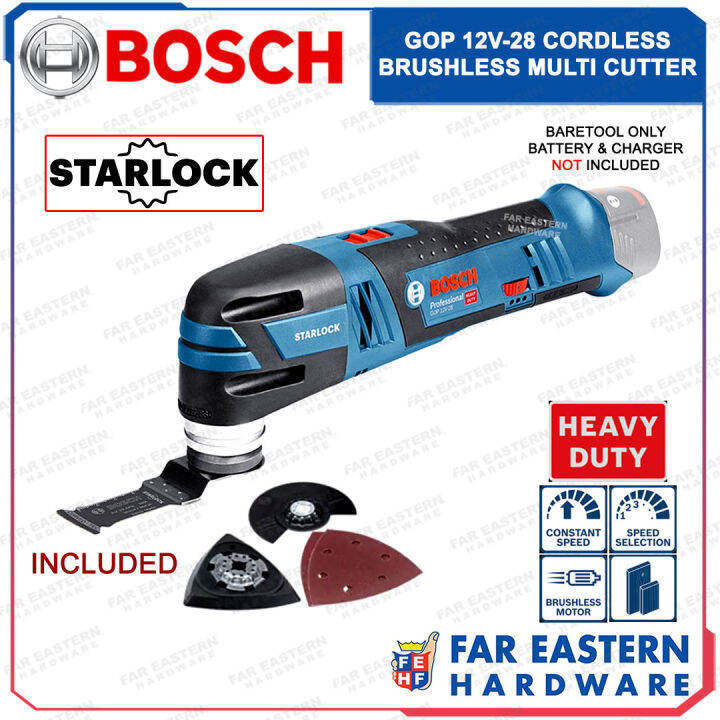 BOSCH GOP 12V 28 Cordless Brushless Starlock Oscillating Multi Tool