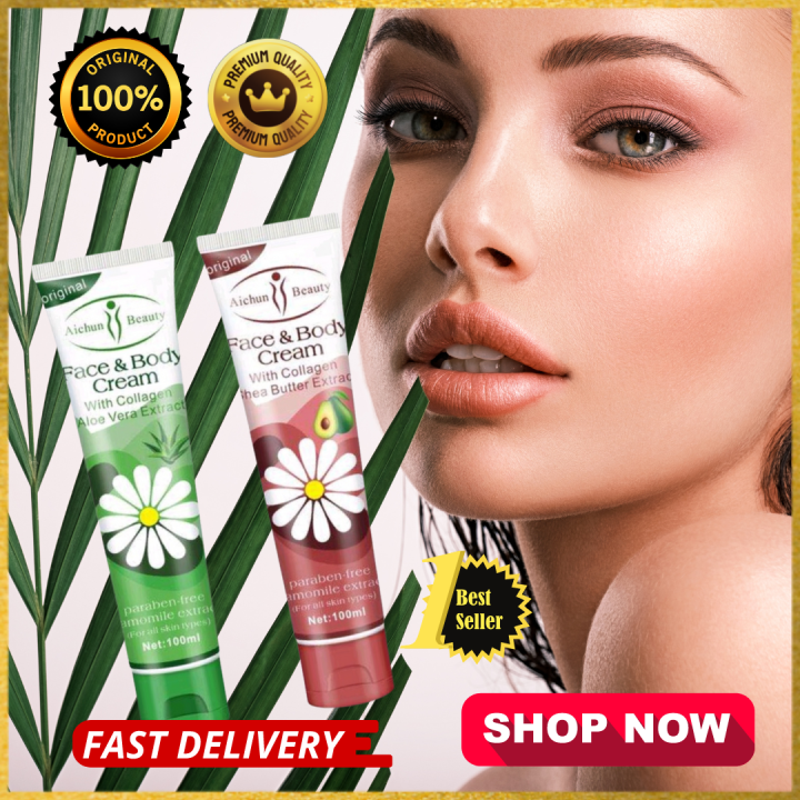 Skin Moisturizing Aichun Beauty Face Body Cream With Collagen Aloe