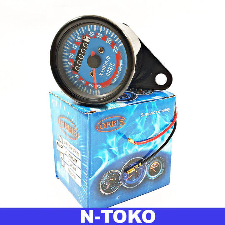 Speedometer Kilo Meter Motor Stainless Indikator Jarum Universal