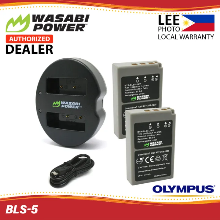 Wasabi Power Battery Pack And Dual Usb Charger For Olympus Bls