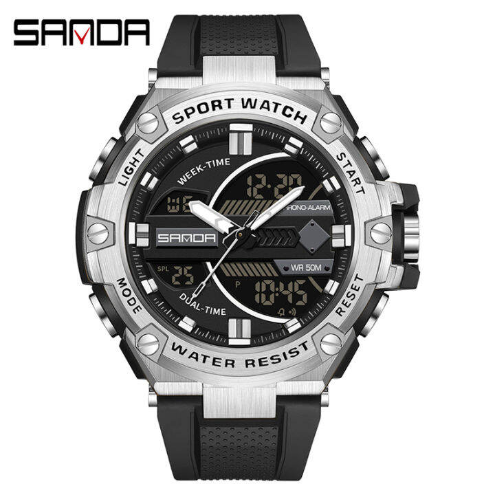 Sanda Military Luxury Multi Display Men S Electronic Quartz Waterproof