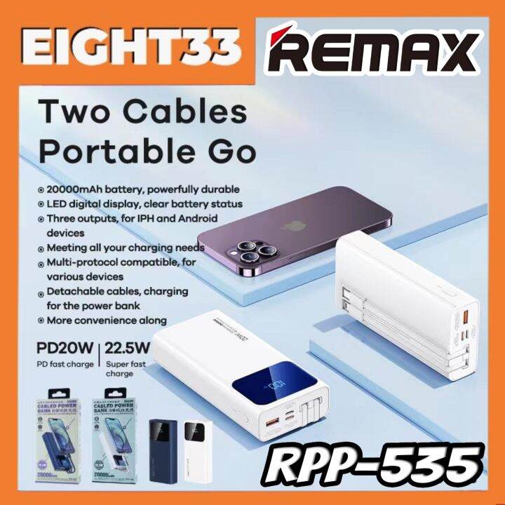 Remax Rpp Voyage Series W W Pd Qc Cabled Mah Fast