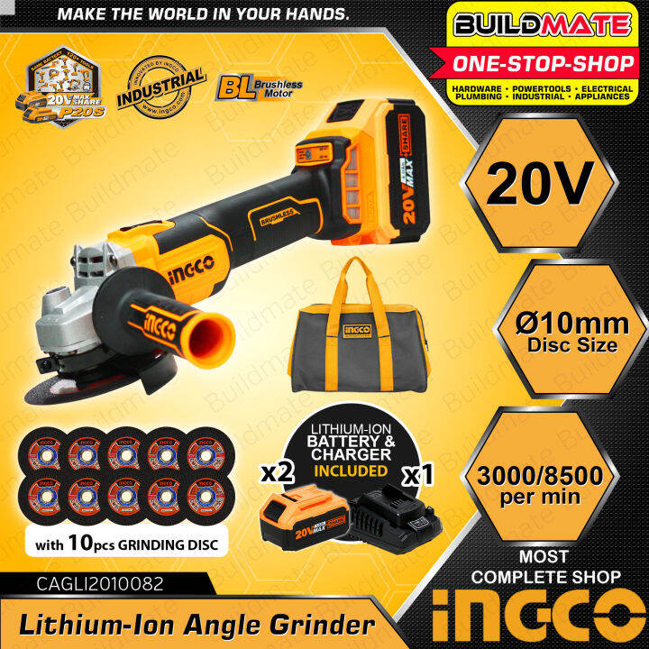 Ingco Lithium Ion Angle Grinder Power Angle Grinder V For Cutting