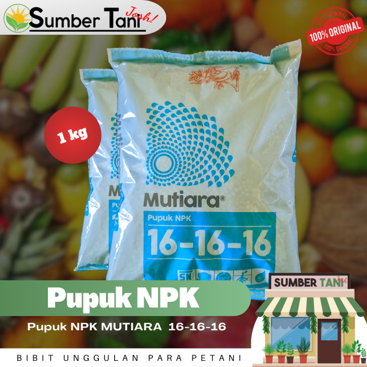 Pupuk NPK Mutiara 16 16 16 Kemasan 1kg Lazada Indonesia