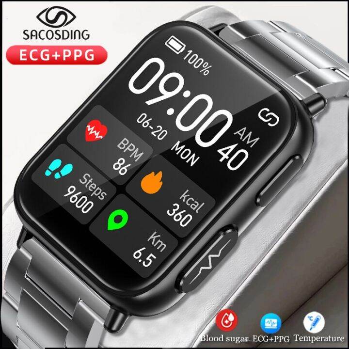 2023 New Painless Non Invasive Measure Blood Glucose Smart Watch Men