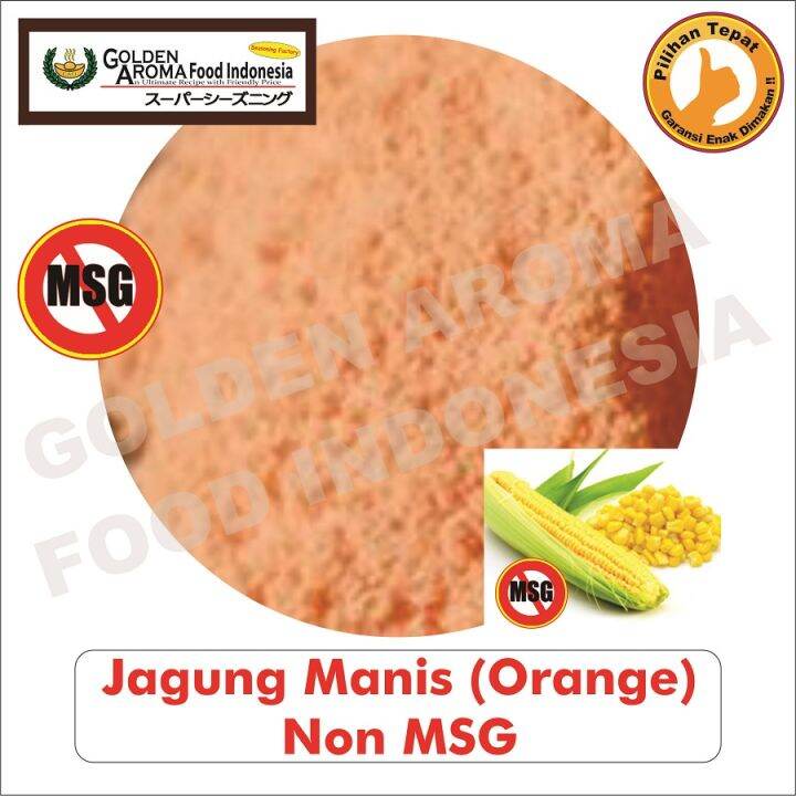 Bumbu Tabur Rasa Jagung Manis Orange NON MSG 1 Kg Jual Bubuk Tabur