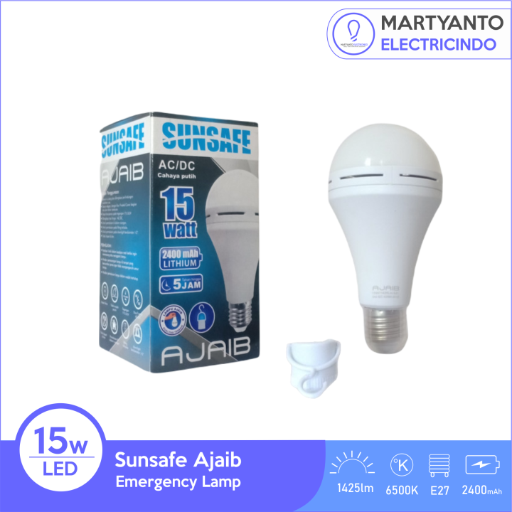 Lampu Led Emergency Sunsafe Ajaib Watt Lazada Indonesia