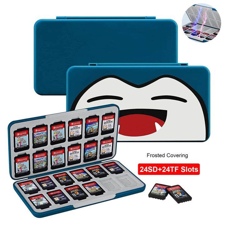 Narsta New 24 In 1 Nintend Switch Game Card Storage Case Magnetic 3D