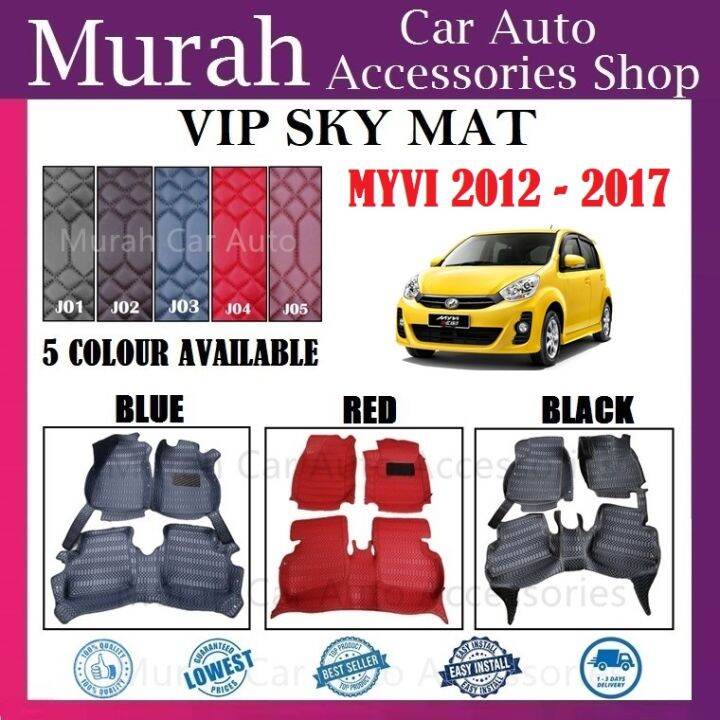 Perodua Myvi Lagi Best Icon Vip Sky Mat Car Carpet Floor Mat