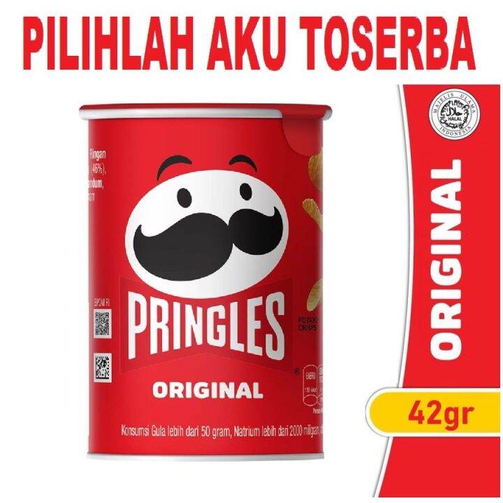 Pringles ORIGINAL Keripik Kentang 42 Gr HARGA SATUAN Lazada